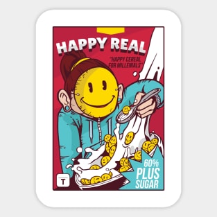 SMILEY CEREAL BOX Sticker